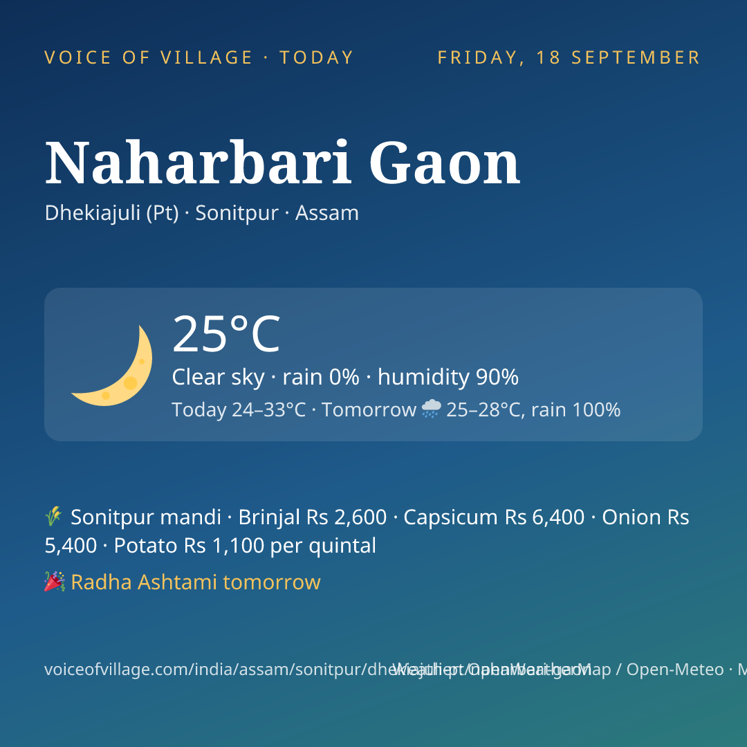 Naharbari Gaon today