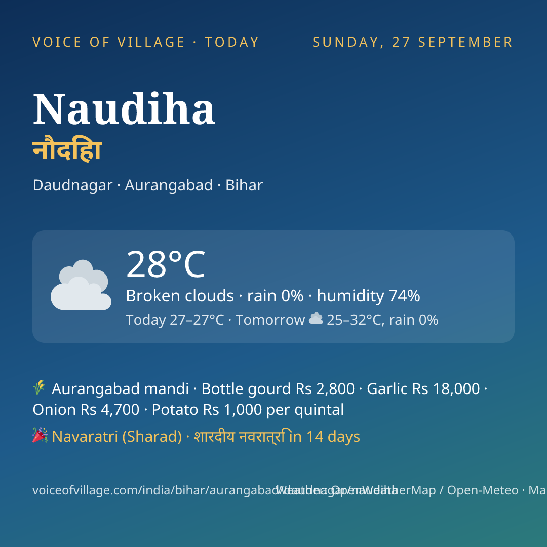 Naudiha today