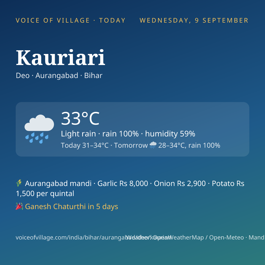Kauriari today