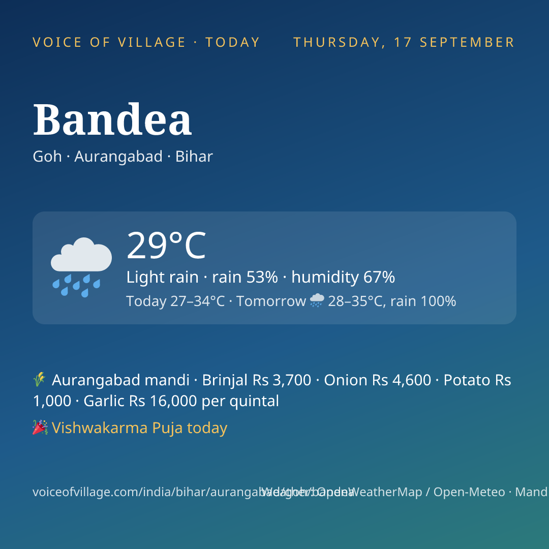 Bandea today