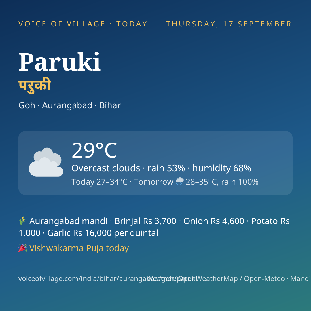 Paruki today