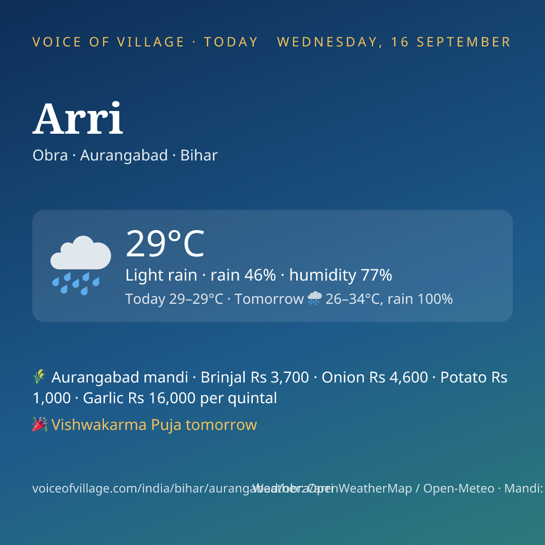 Arri today