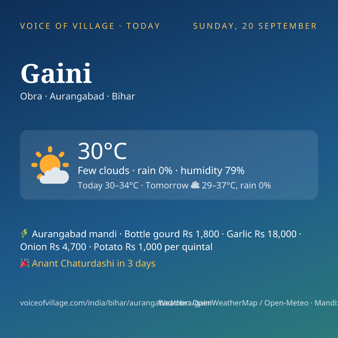 Gaini today