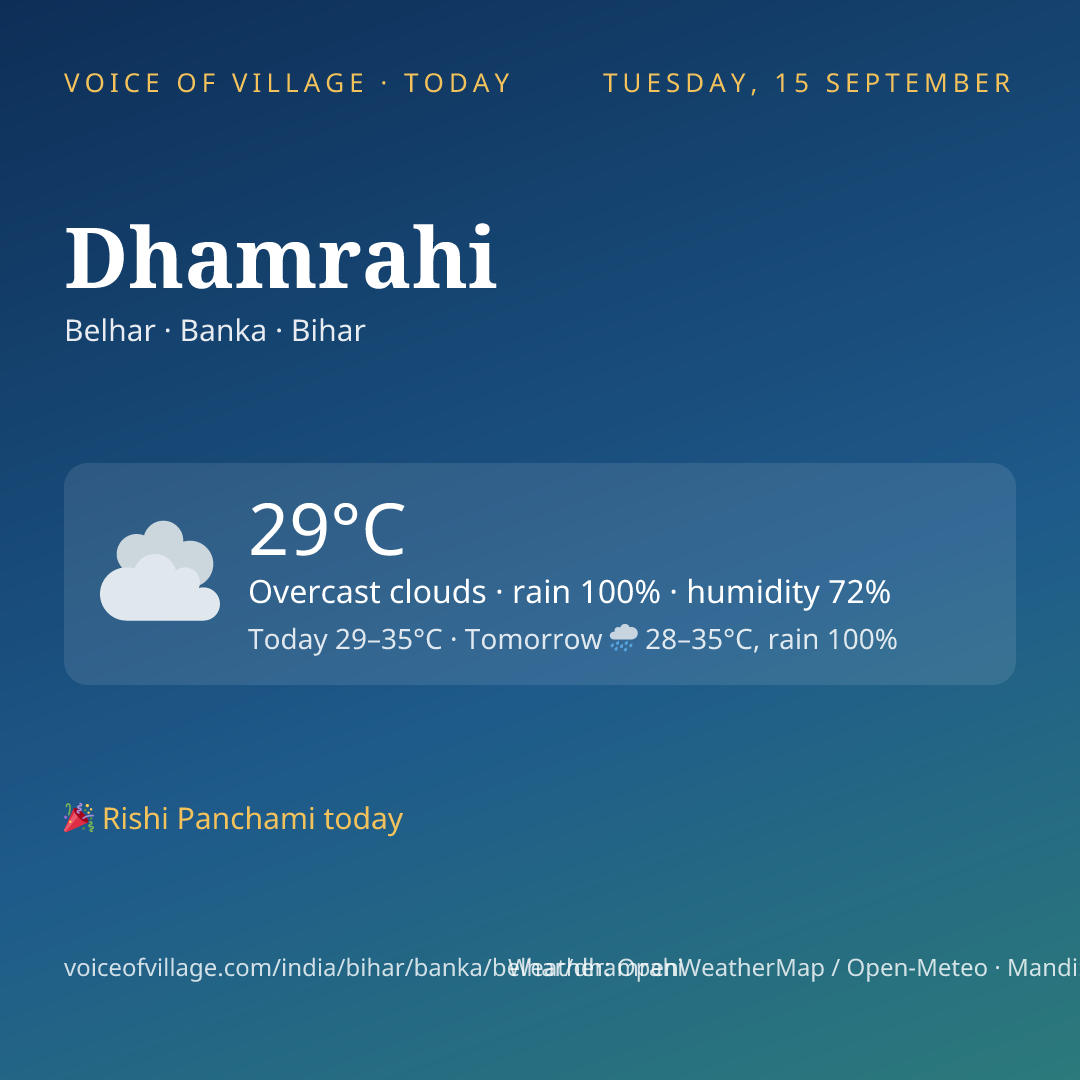 Dhamrahi today