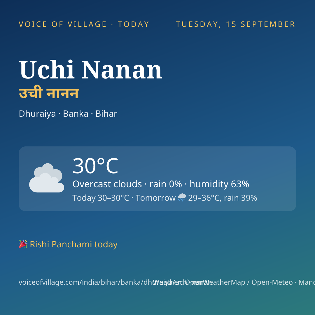 Uchi Nanan today