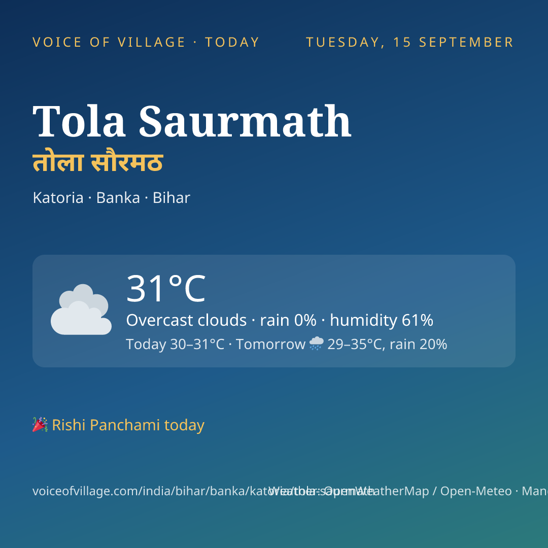 Tola Saurmath today