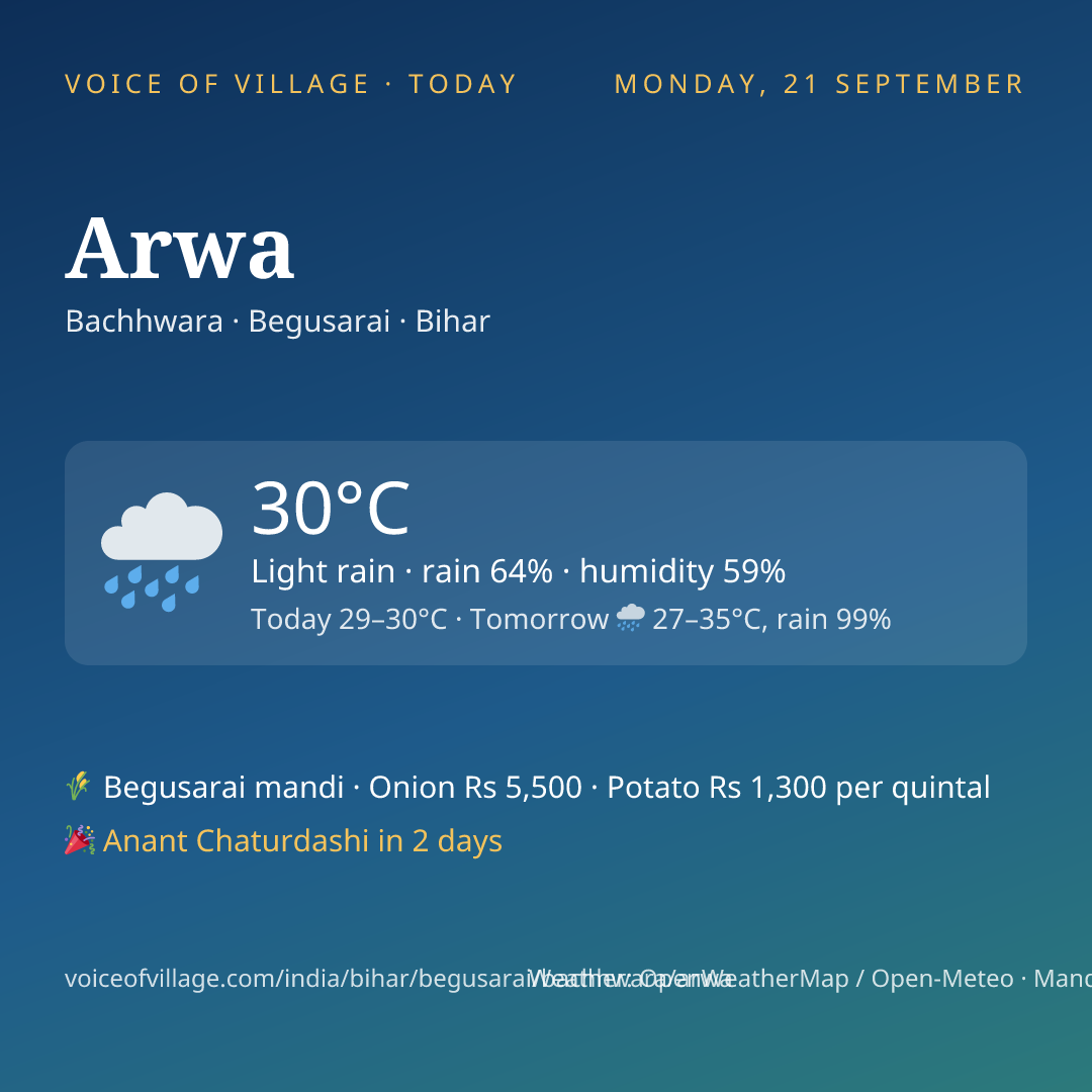 Arwa today