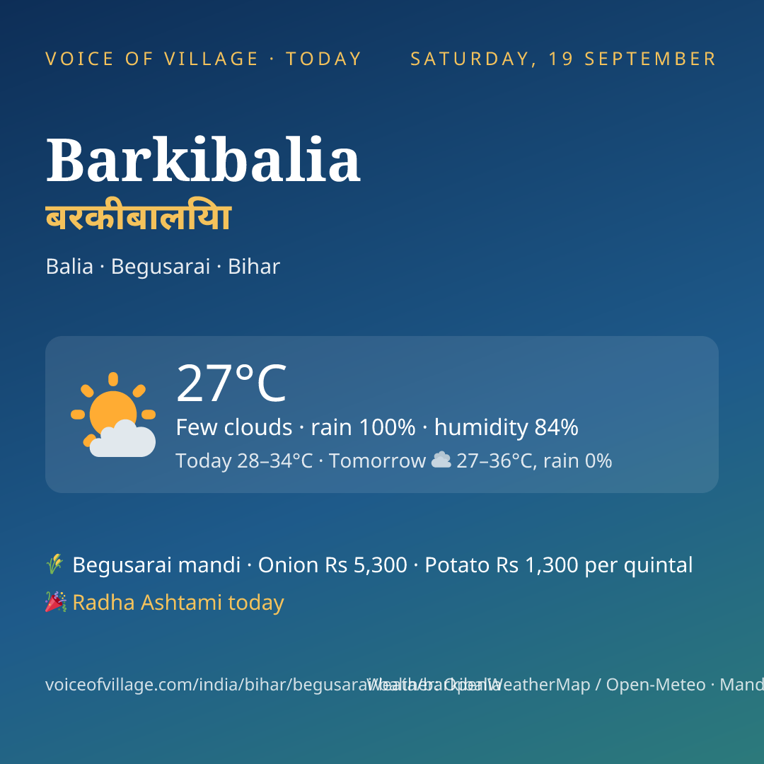 Barkibalia today