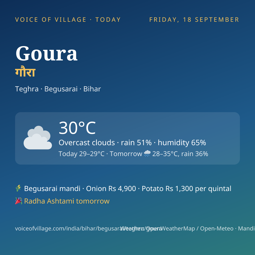 Goura today