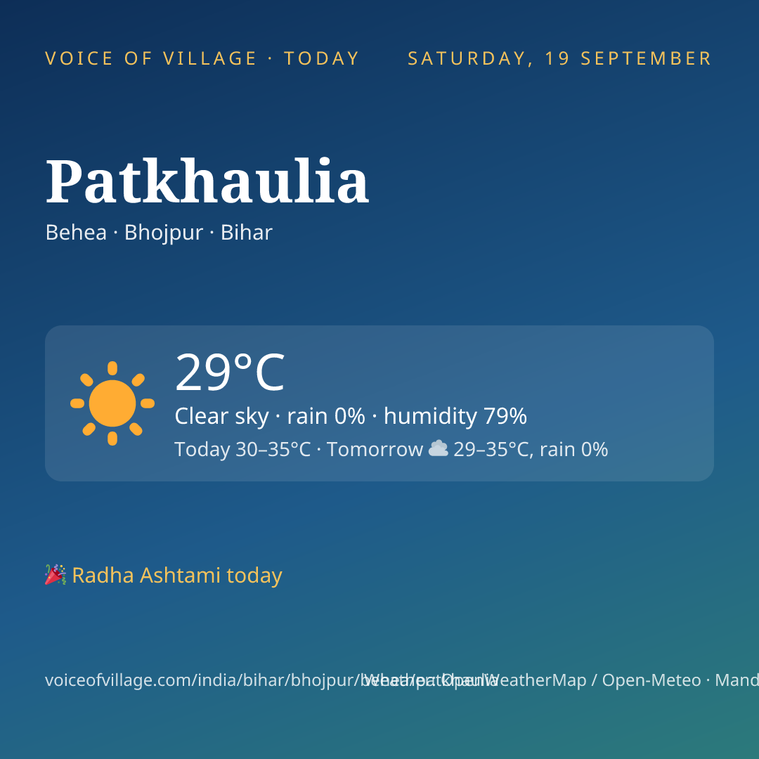 Patkhaulia today