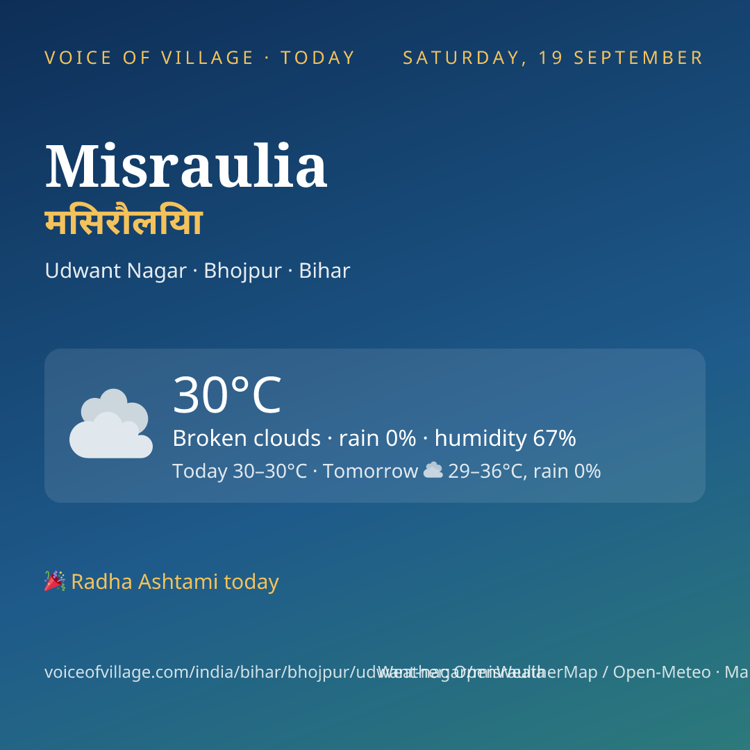 Misraulia today