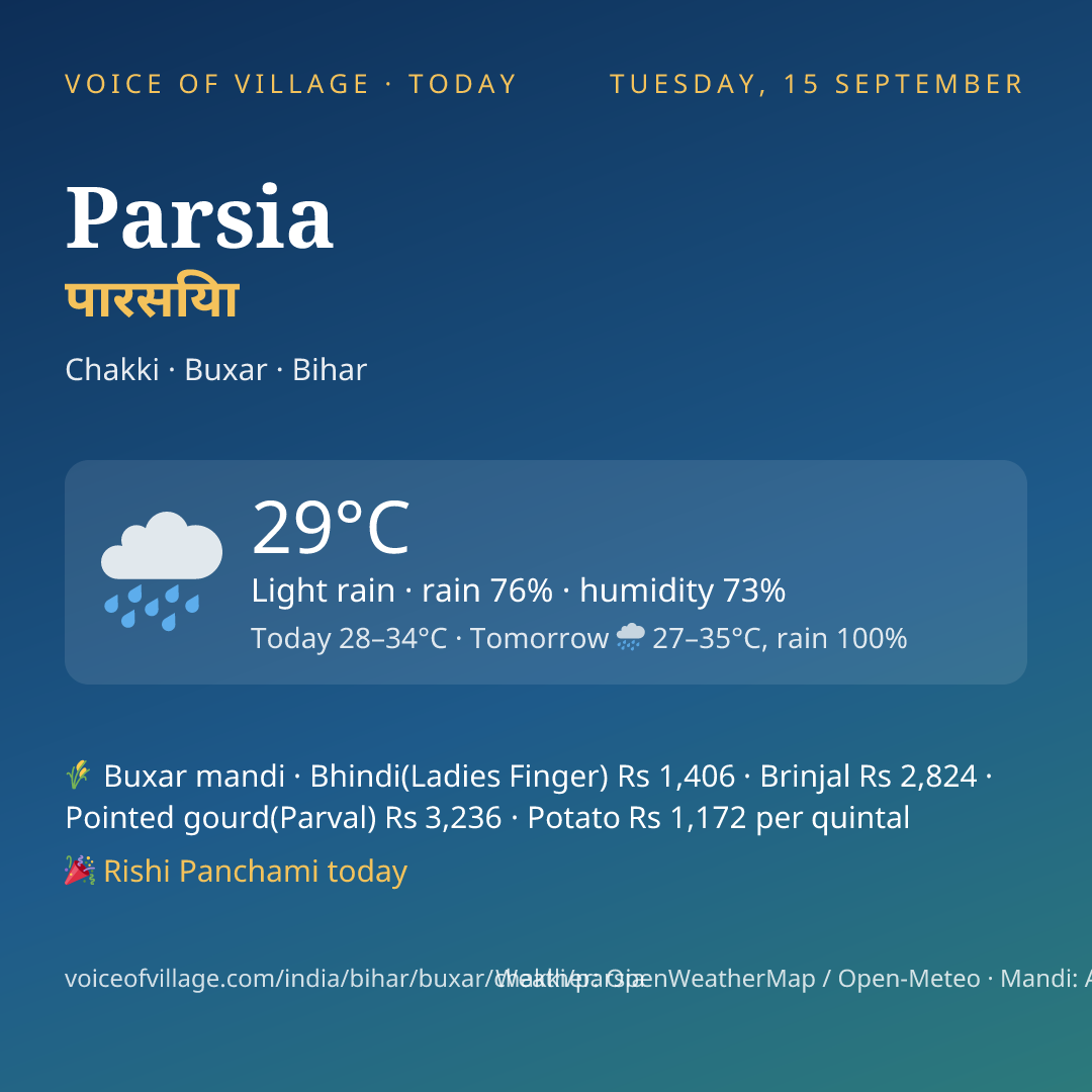 Parsia today