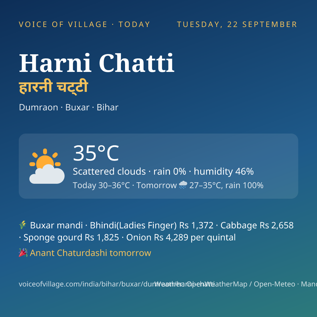 Harni Chatti today
