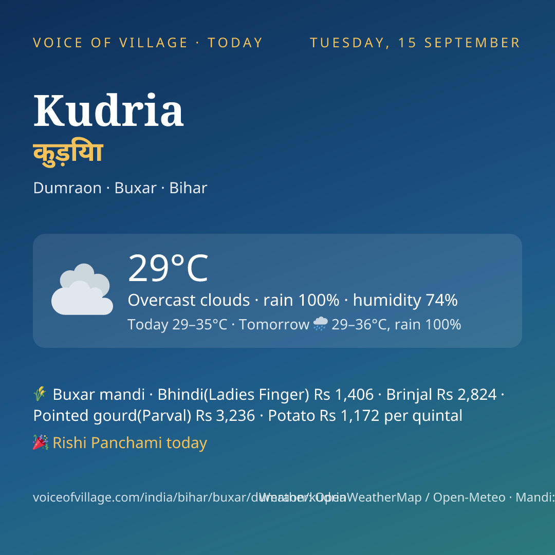 Kudria today