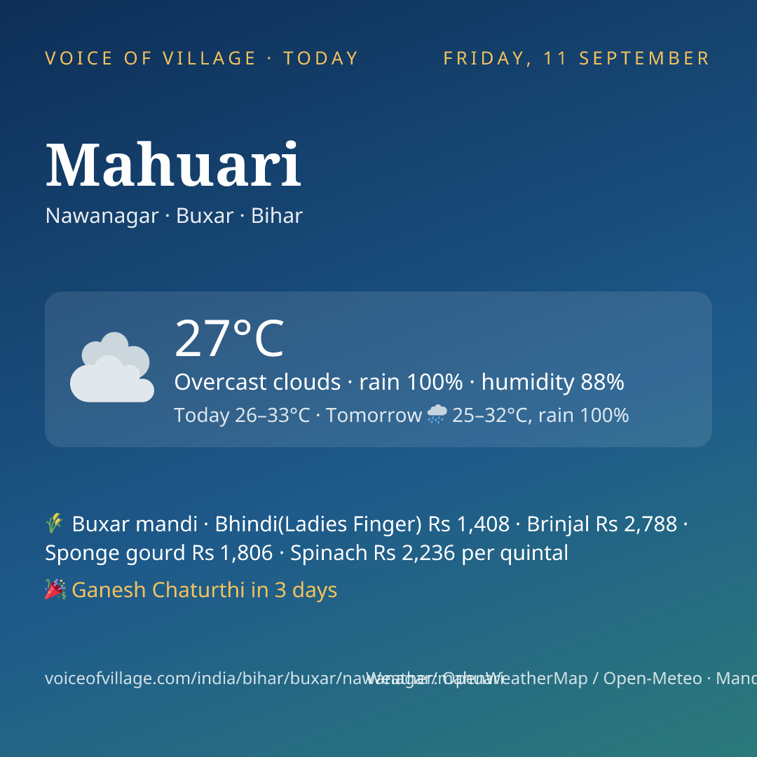 Mahuari today