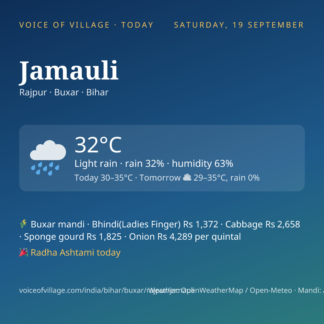 Jamauli today