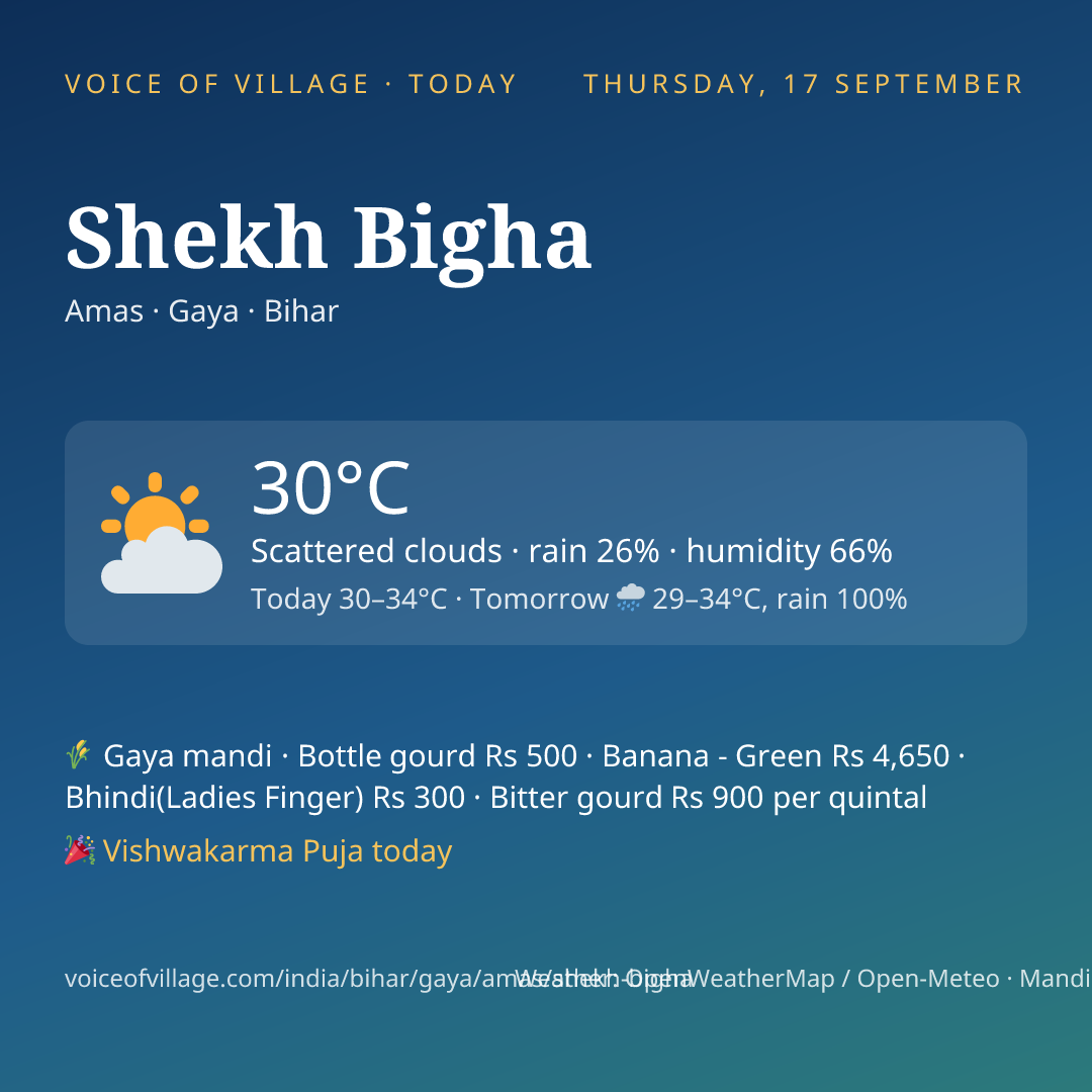 Shekh Bigha today