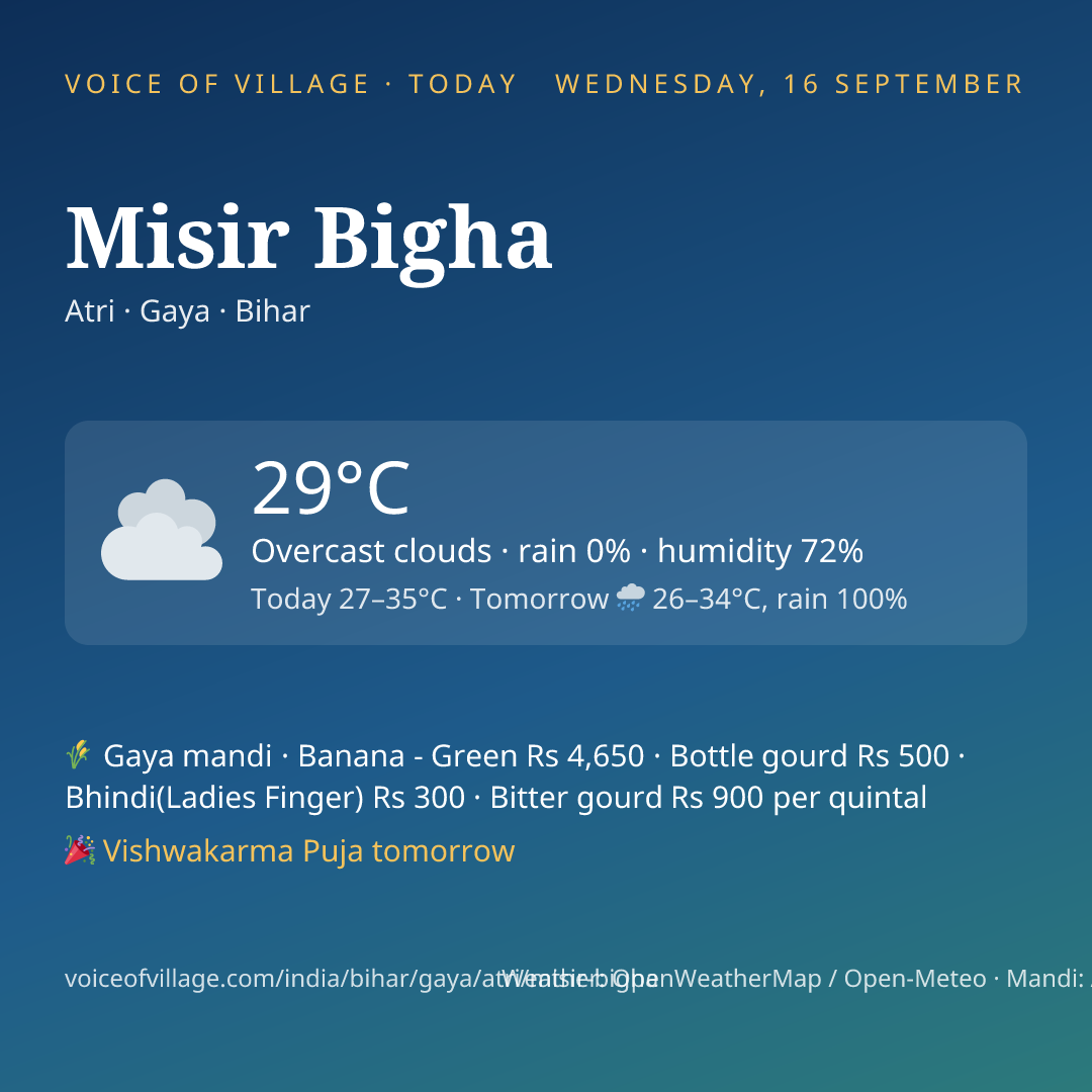Misir Bigha today