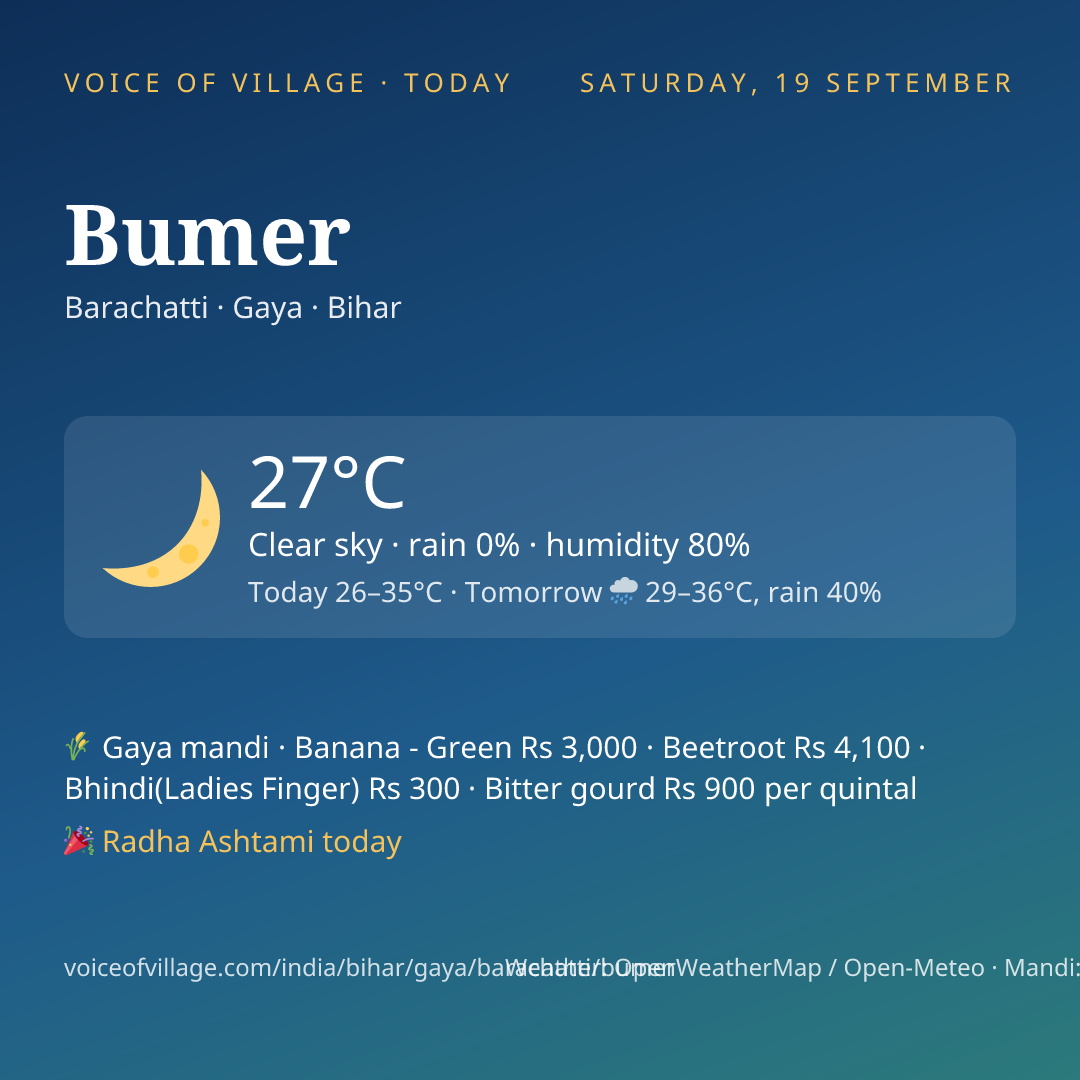 Bumer today
