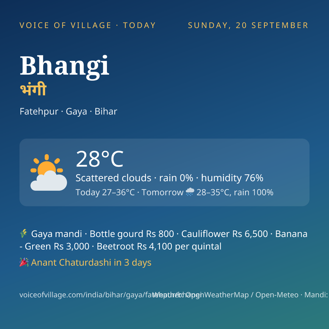 Bhangi today