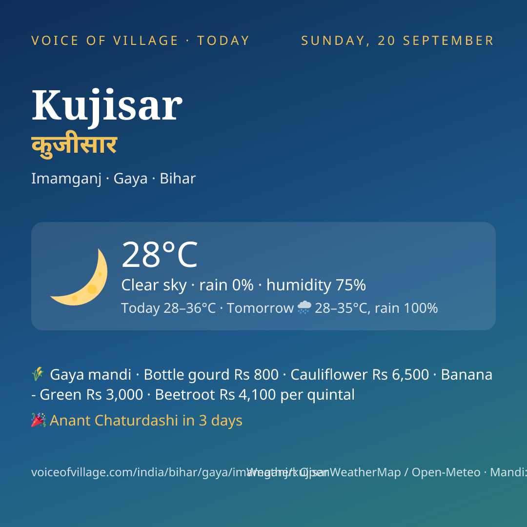 Kujisar today