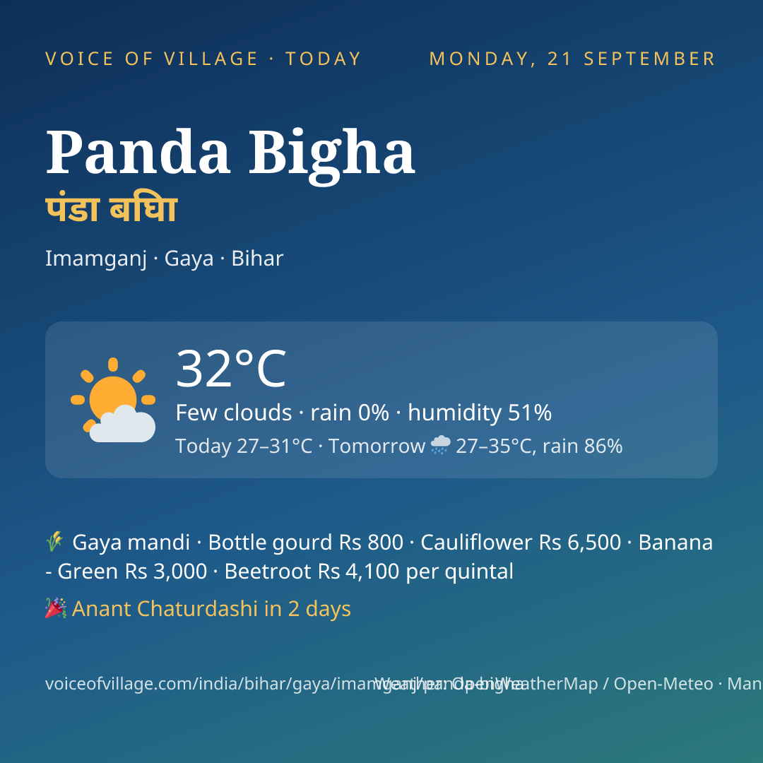 Panda Bigha today