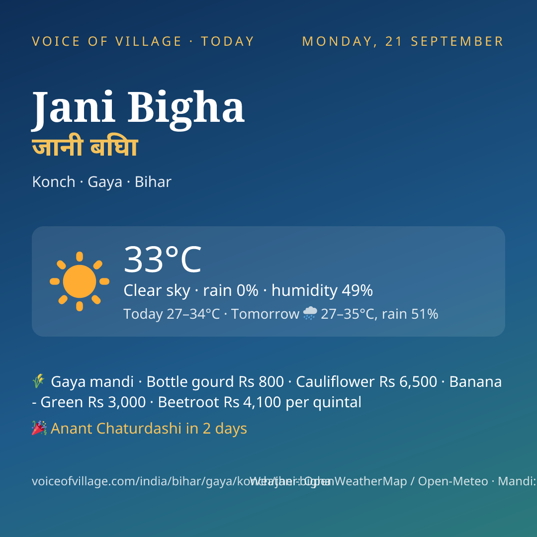 Jani Bigha today