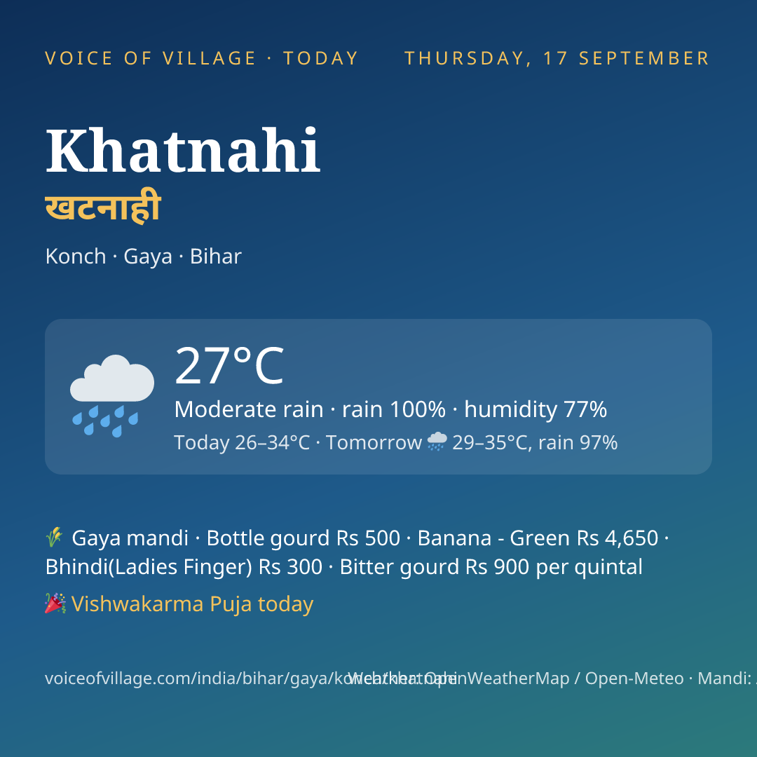 Khatnahi today