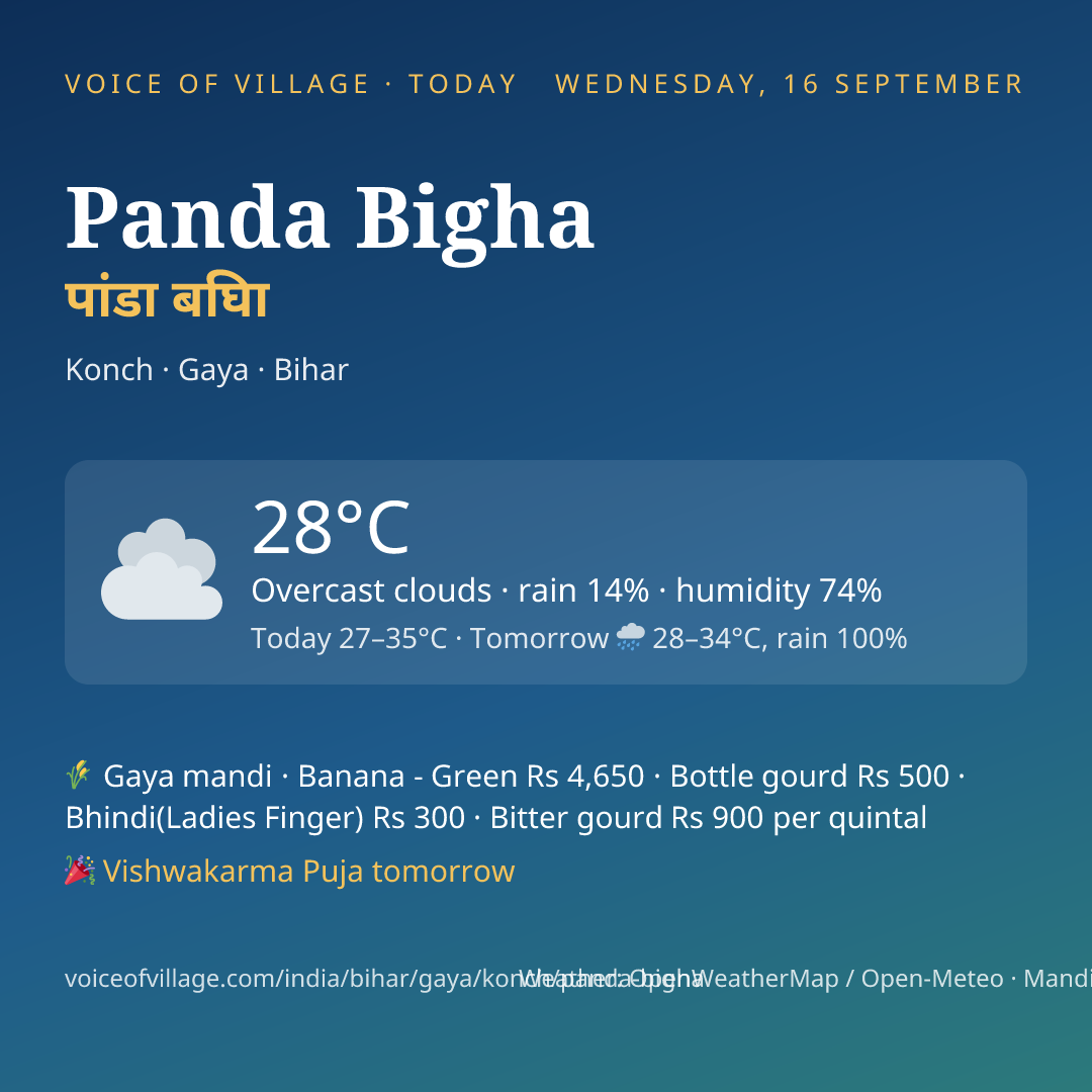 Panda Bigha today