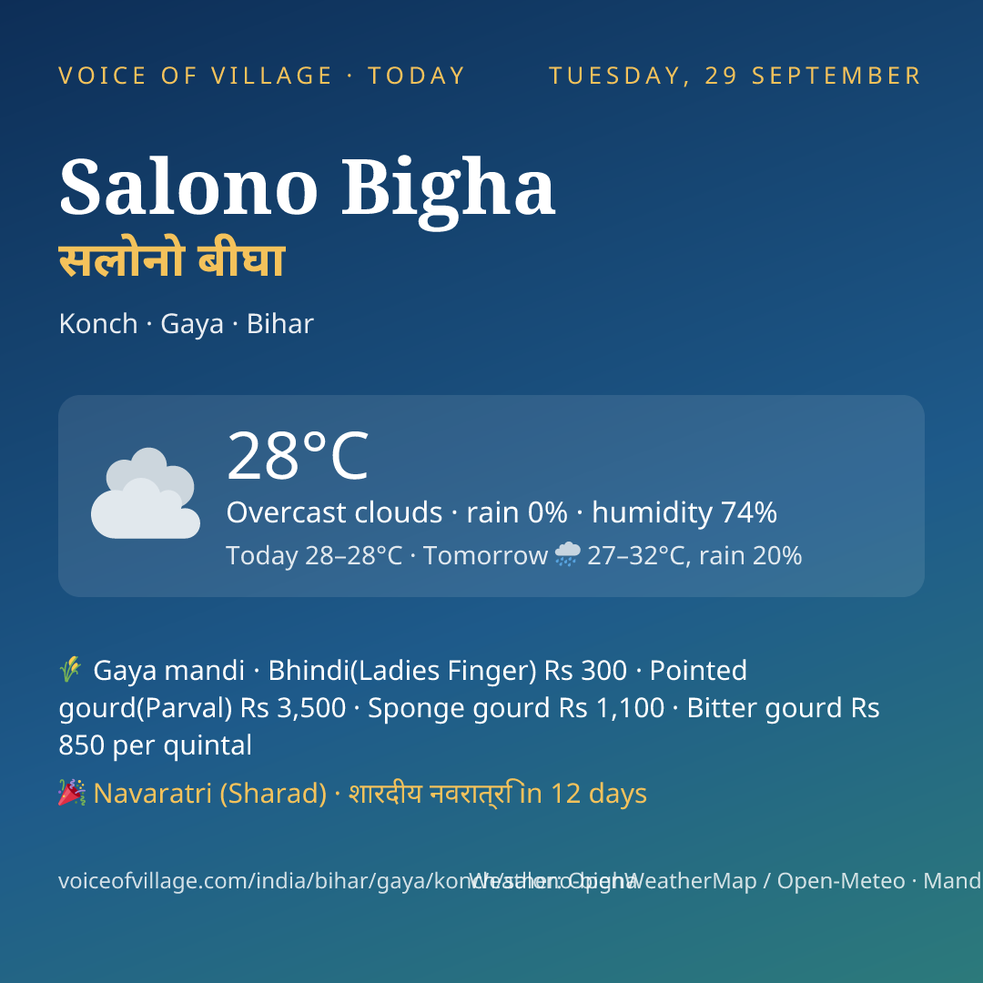 Salono Bigha today