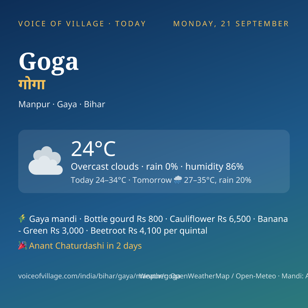 Goga today