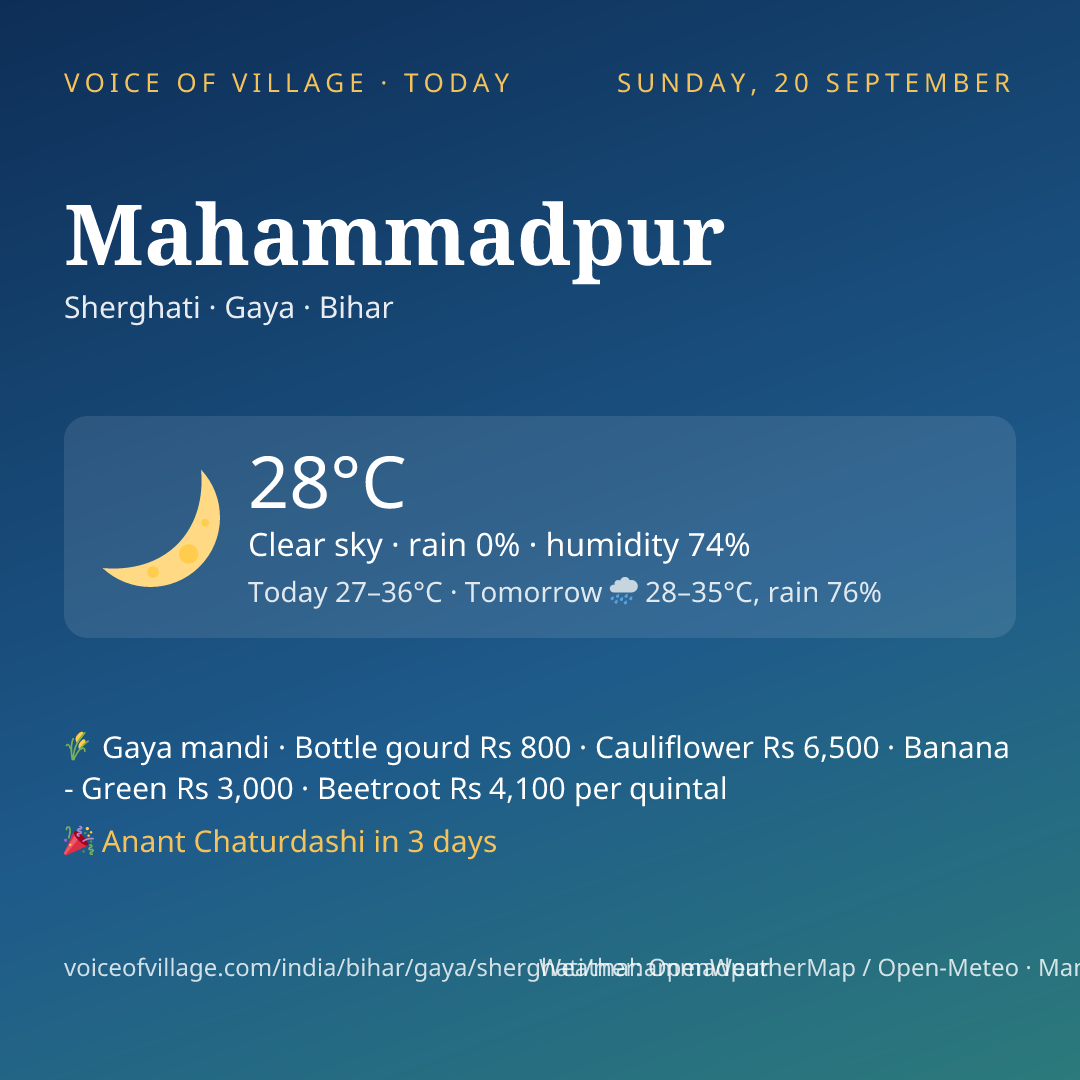 Mahammadpur today
