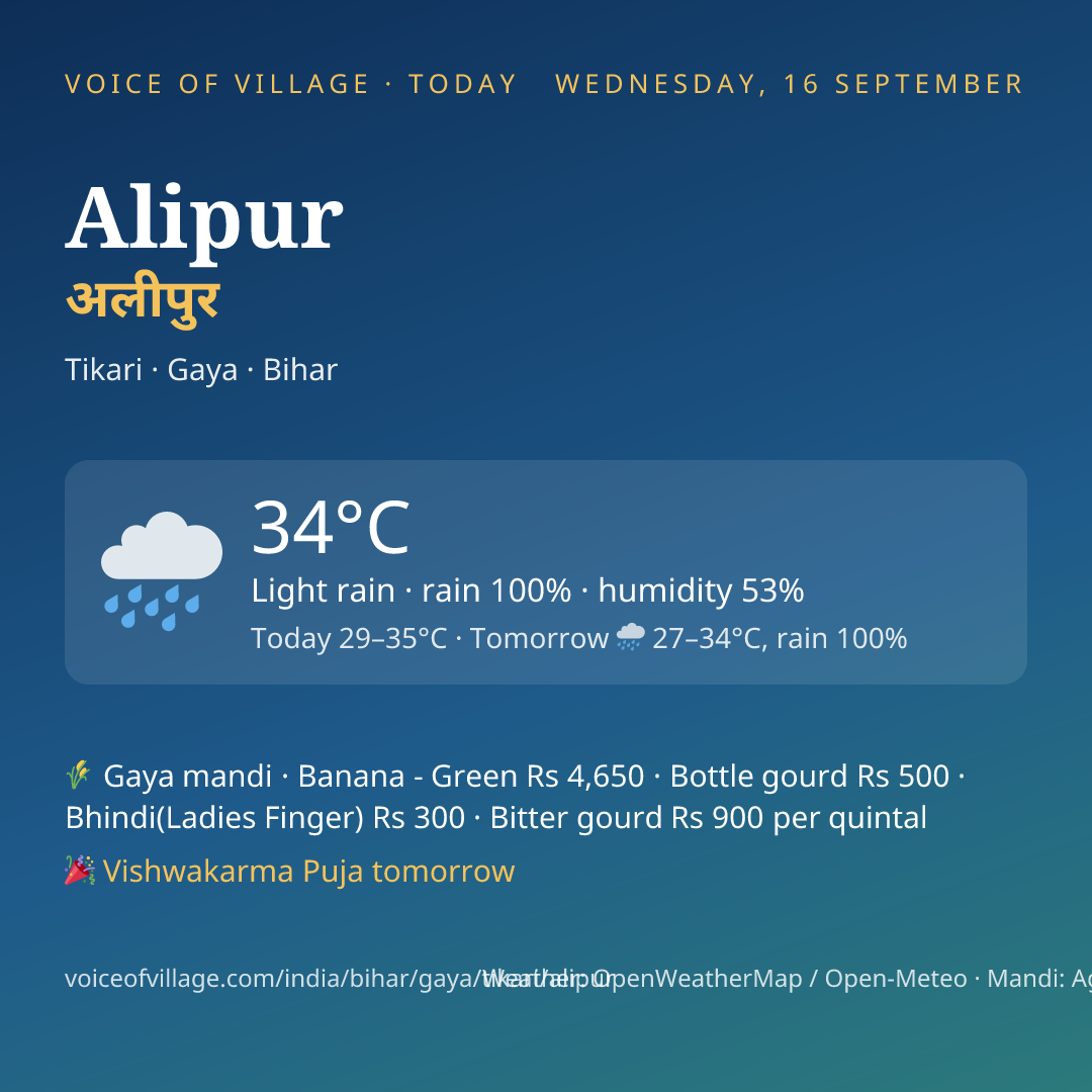 Alipur today