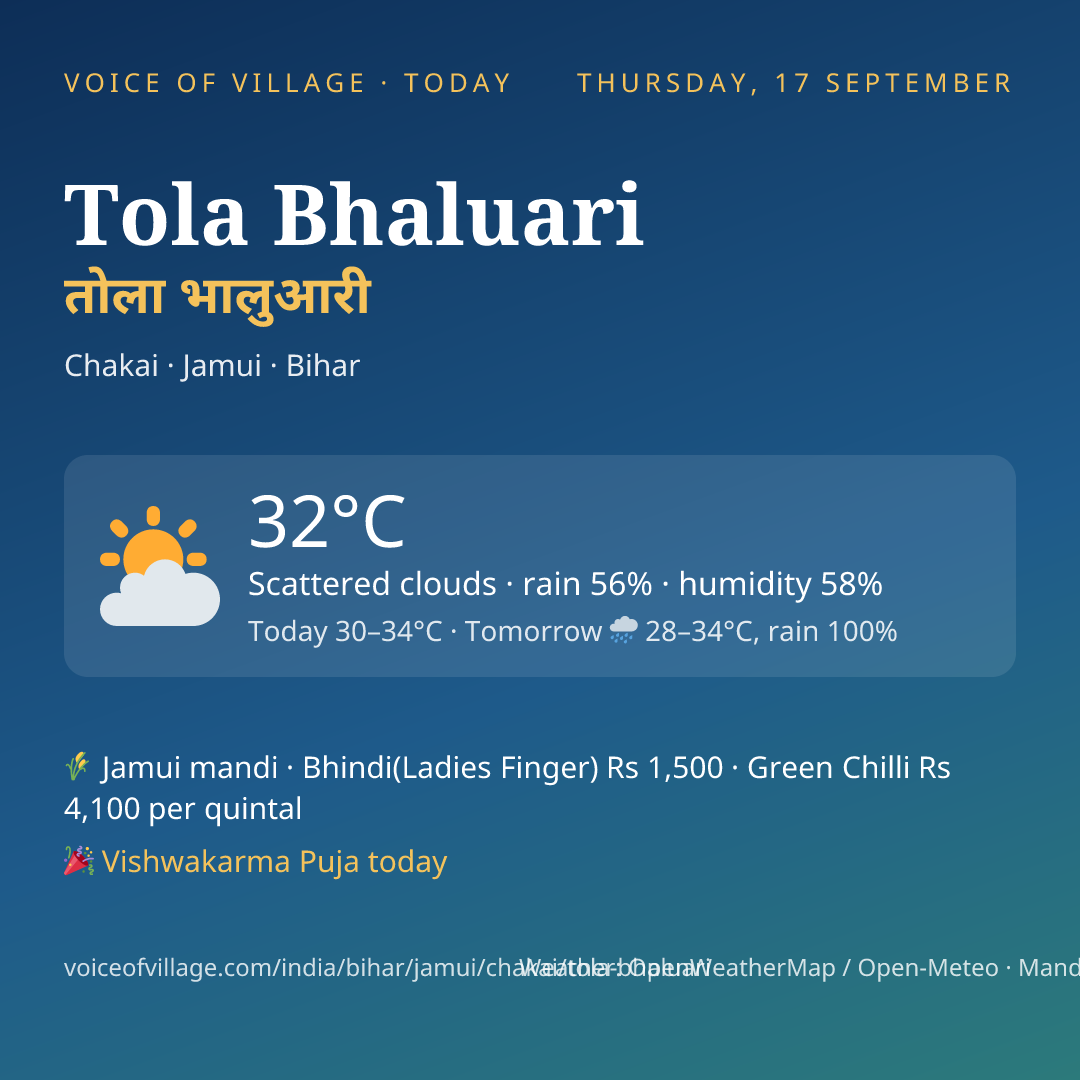 Tola Bhaluari today