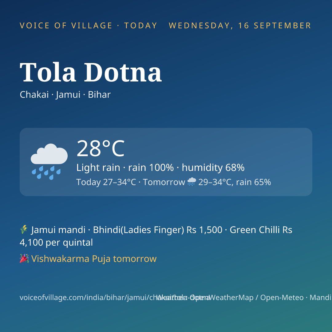 Tola Dotna today