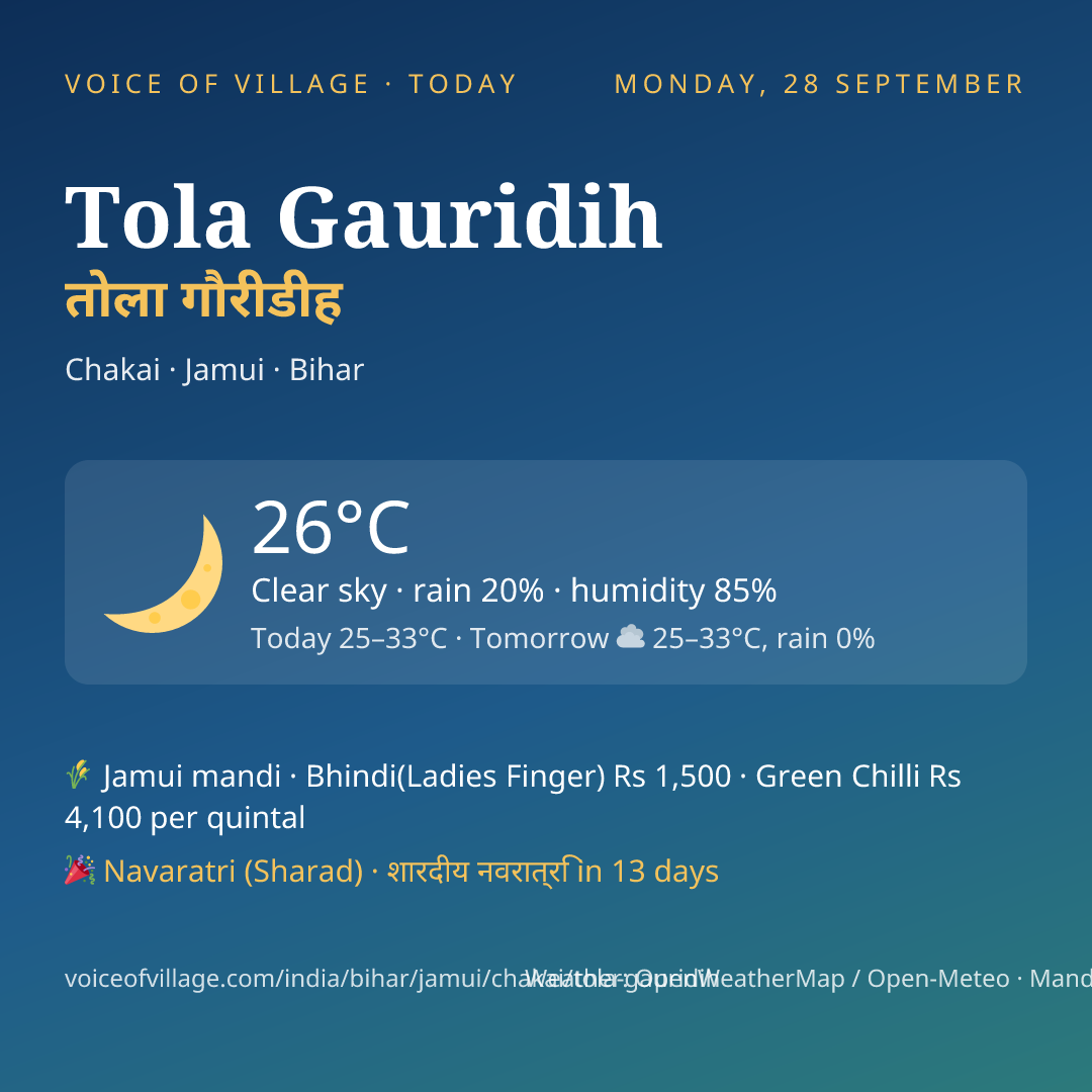 Tola Gauridih today
