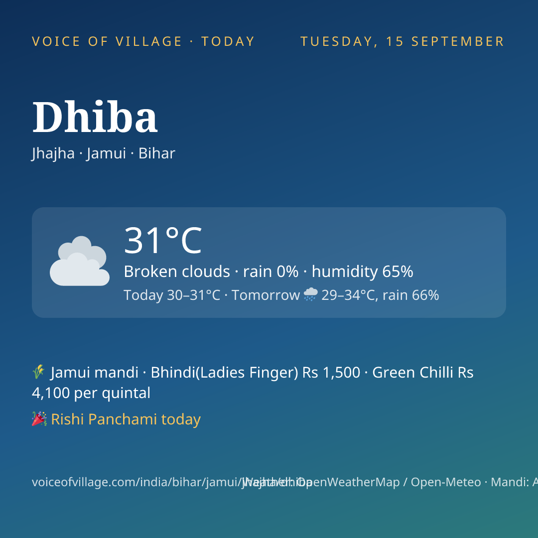 Dhiba today