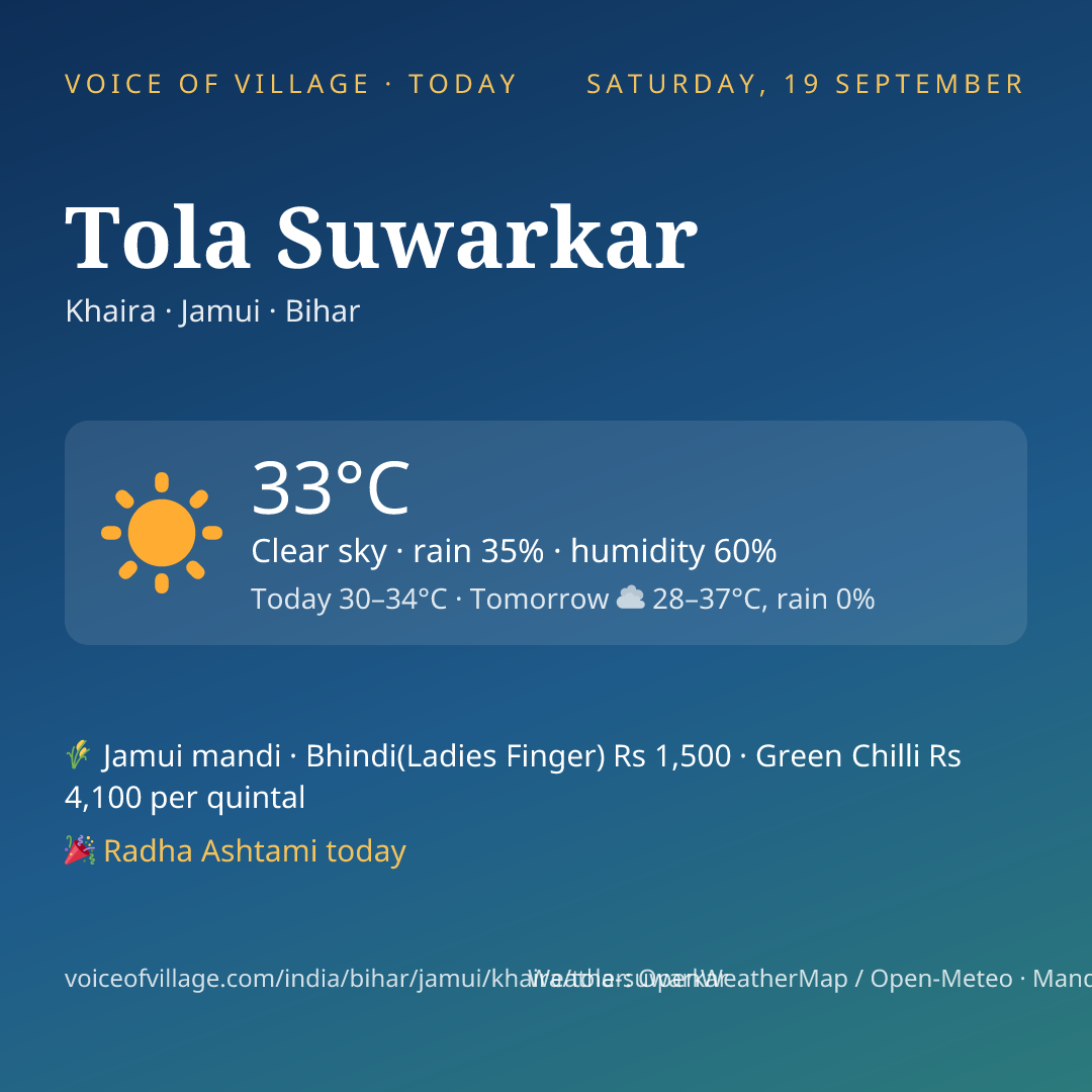 Tola Suwarkar today
