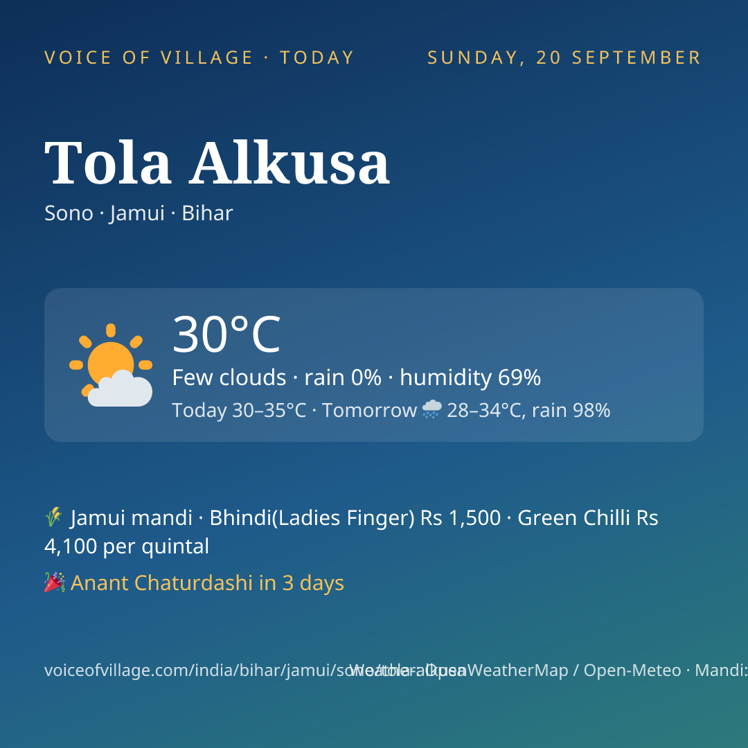 Tola Alkusa today