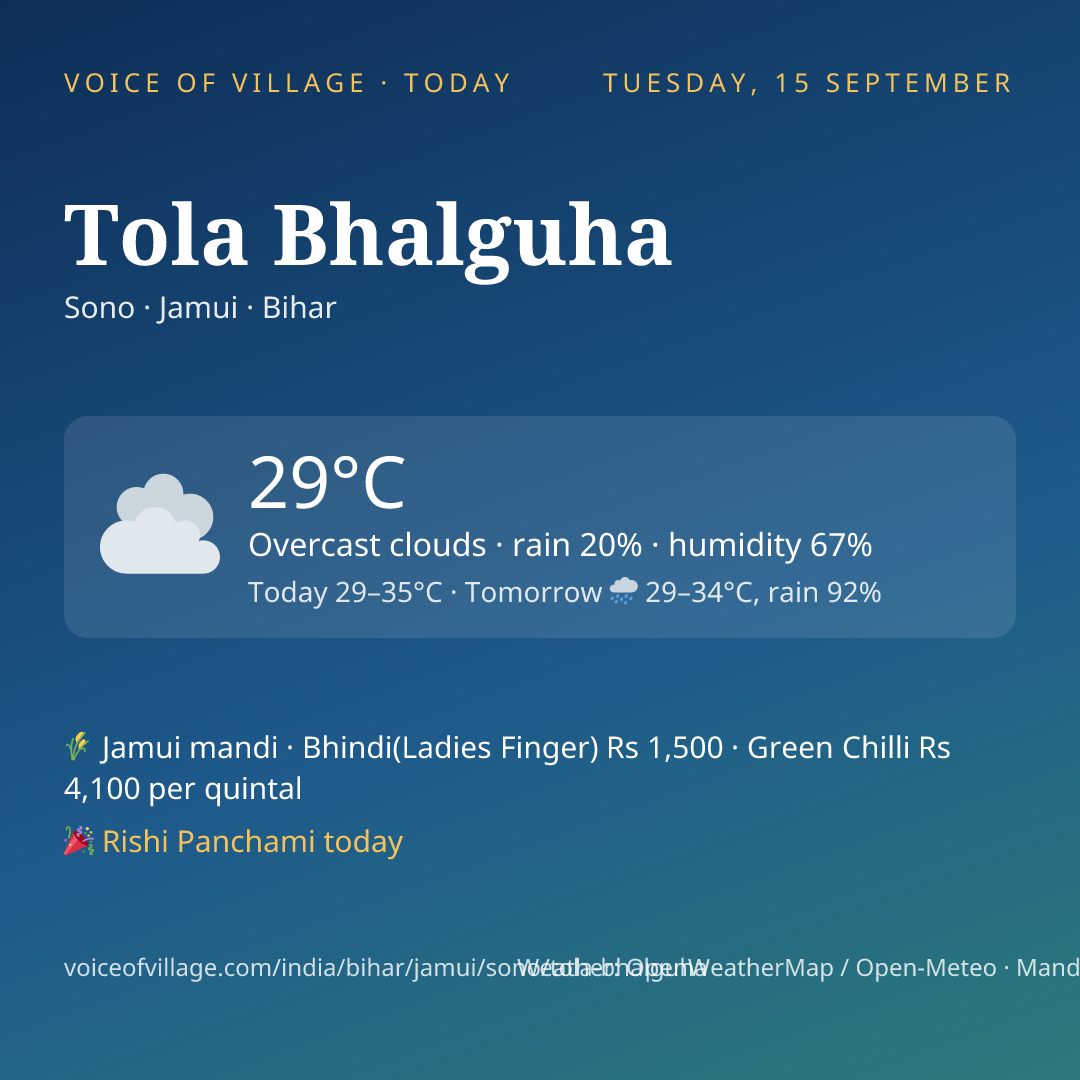 Tola Bhalguha today