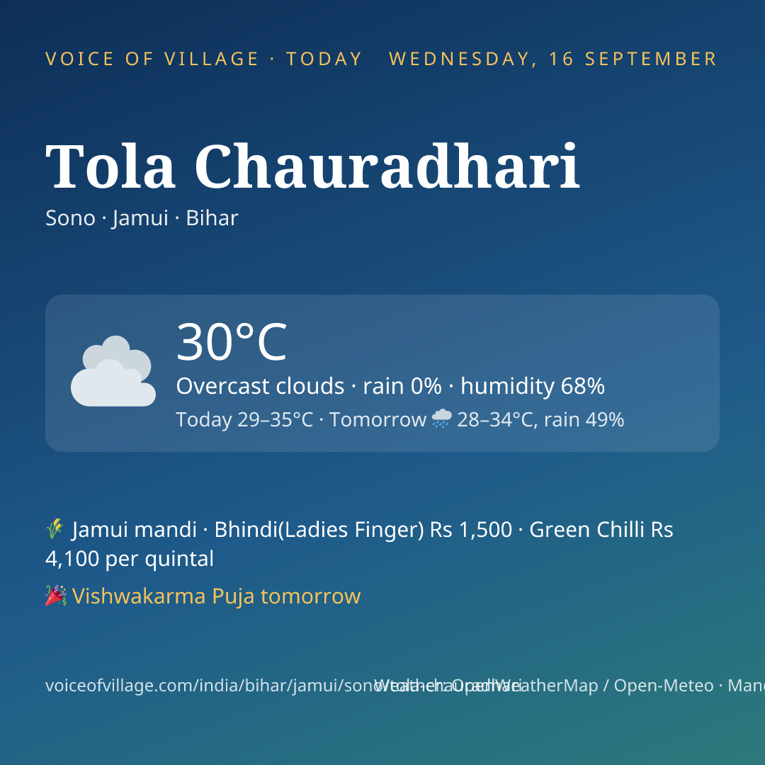 Tola Chauradhari today