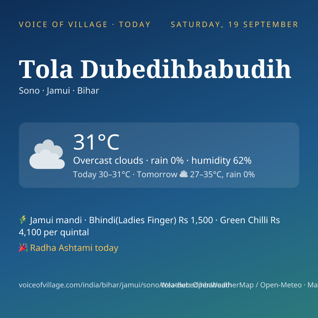 Tola Dubedihbabudih today