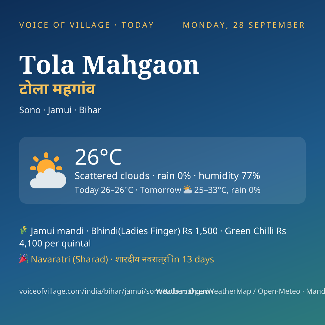 Tola Mahgaon today