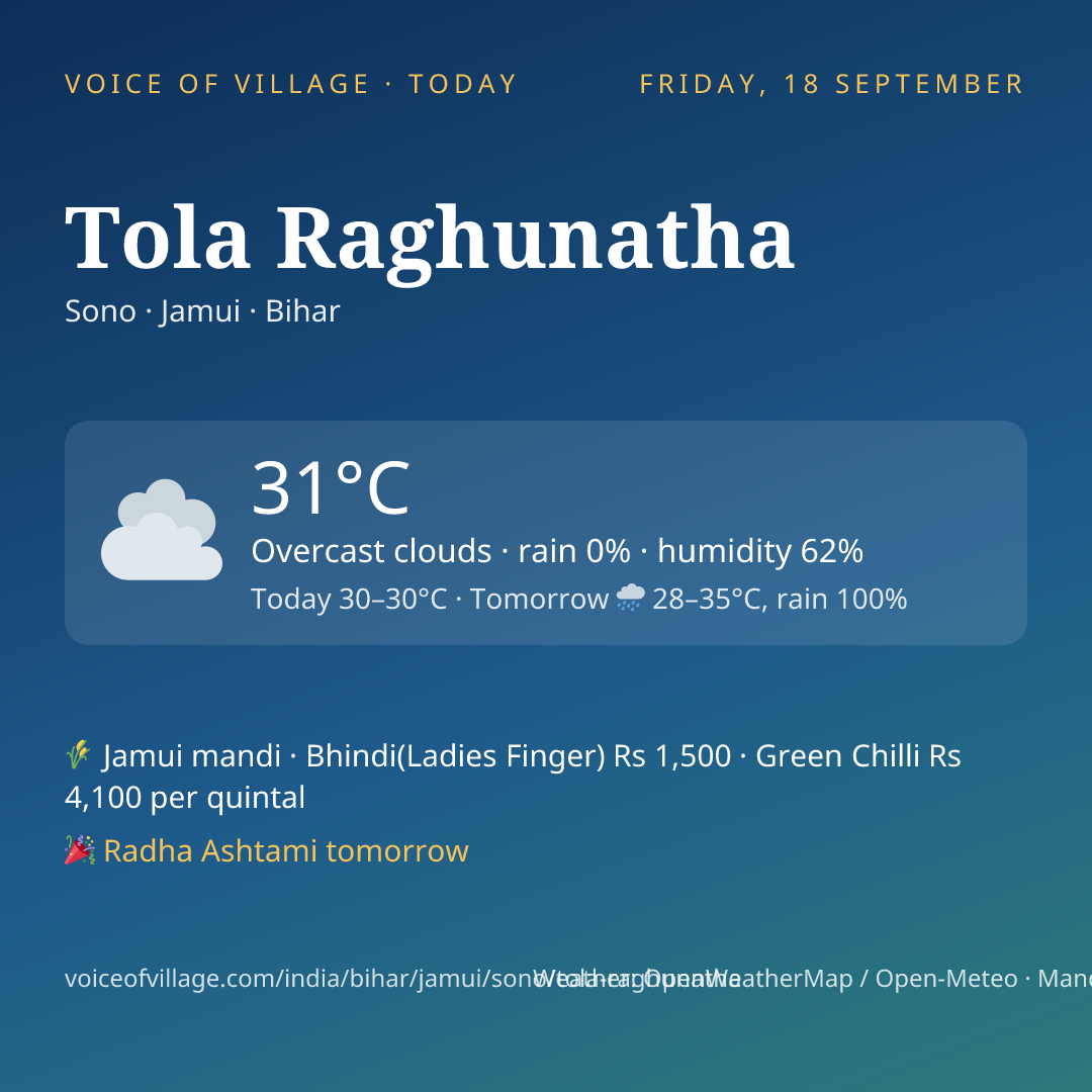 Tola Raghunatha today