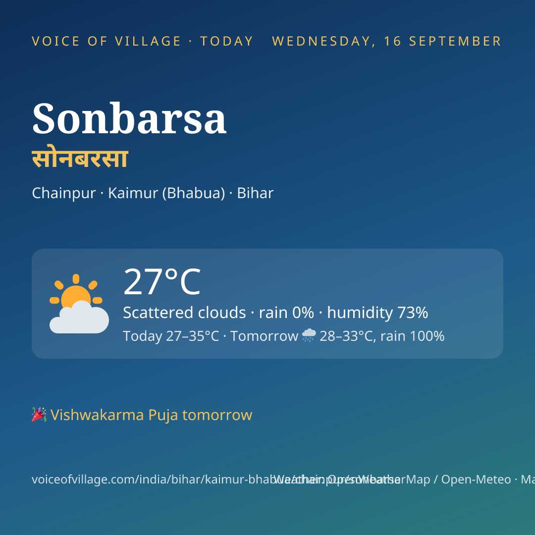 Sonbarsa today