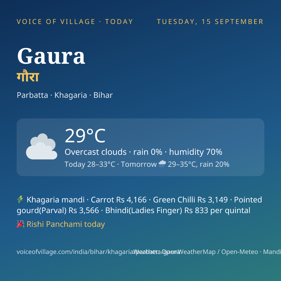 Gaura today