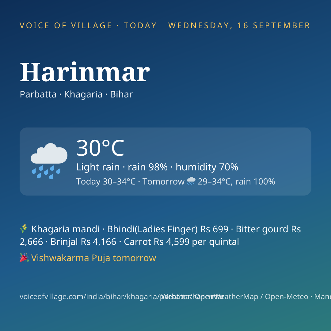 Harinmar today