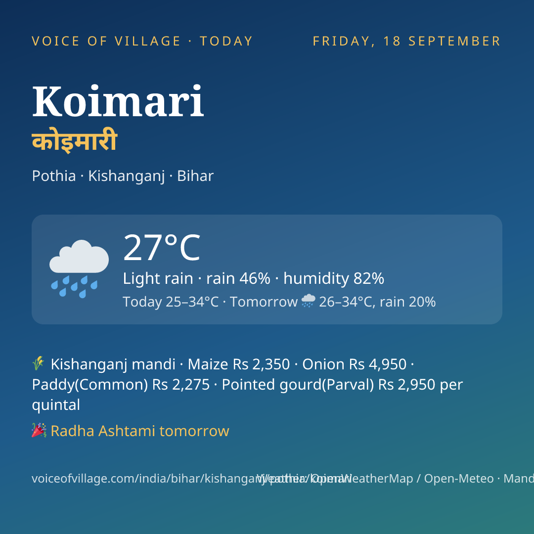 Koimari today