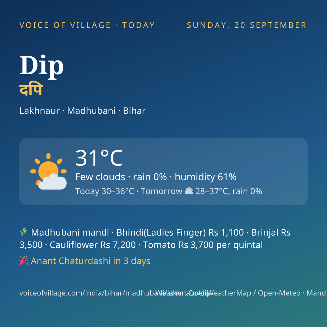 Dip today