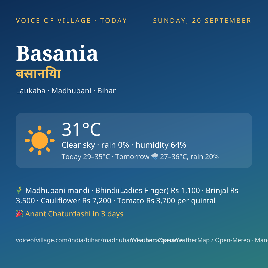 Basania today